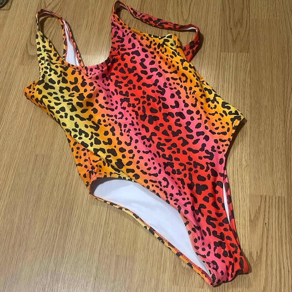 MERMAID SWIMWEAR MULTICOLOR LEOPARD PRINT SWIMSUIT